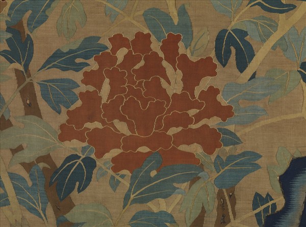 宋緙絲孔雀圖　軸