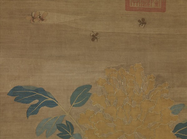 宋緙絲孔雀圖　軸