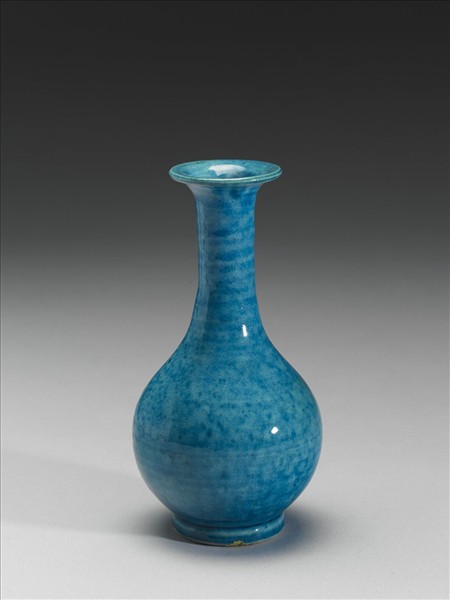孔雀綠釉瓶