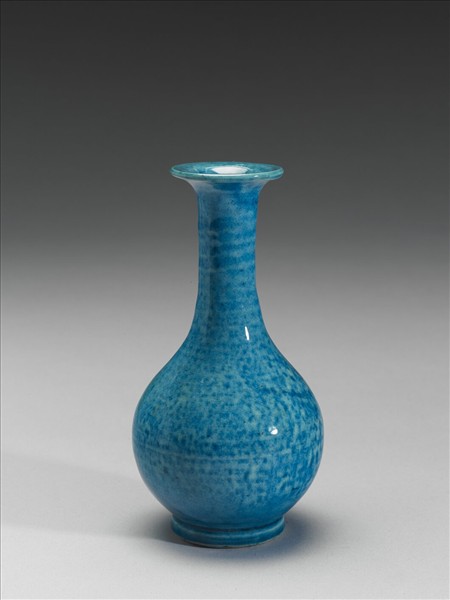 孔雀綠釉瓶