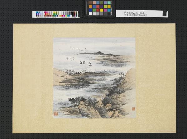 民國蕭愻山水　單片