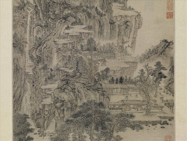 元王蒙東山草堂圖　軸