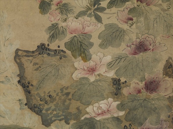 元張中寫生花鳥　軸