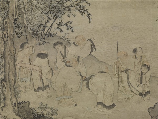 元張渥瑤池仙慶　軸