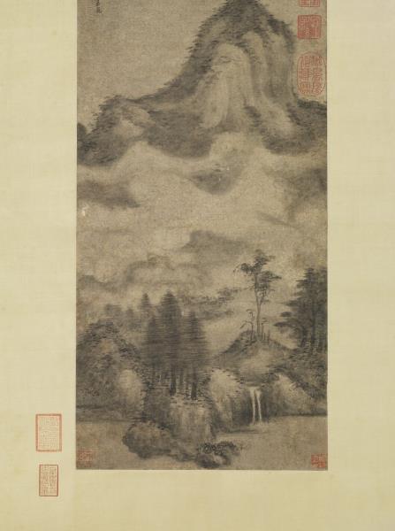 元方從義山陰雲雪　軸