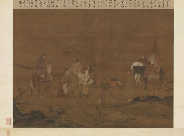 元人文姬歸漢圖　軸