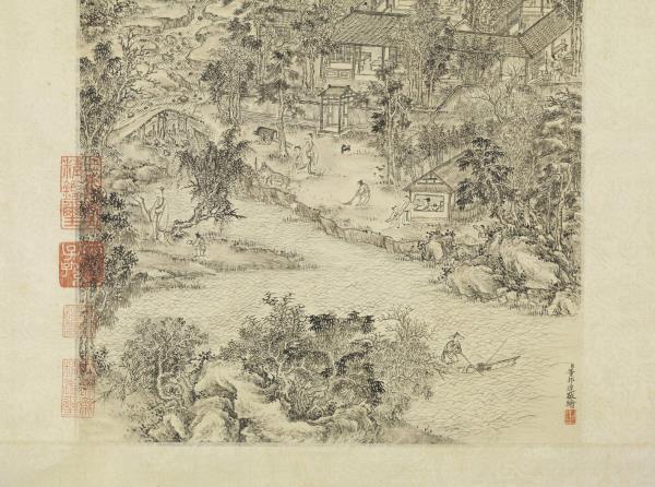 清董邦達繪樂志論高宗臨樂志論文　軸