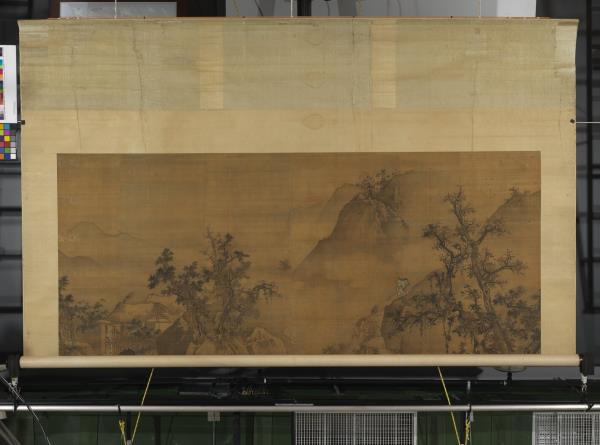 明王世昌俯瞰激流圖　軸