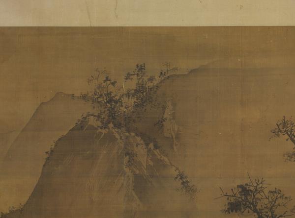 明王世昌俯瞰激流圖　軸