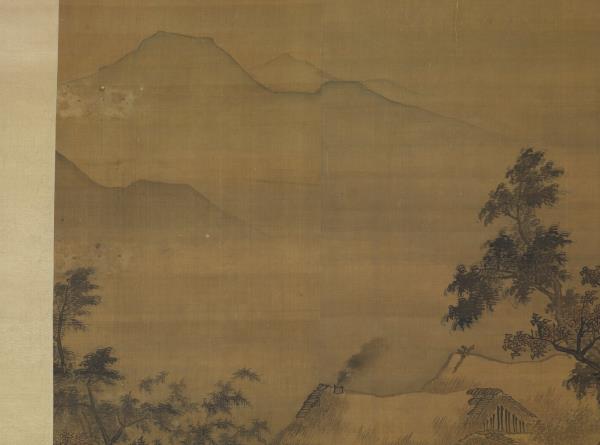 明王世昌俯瞰激流圖　軸