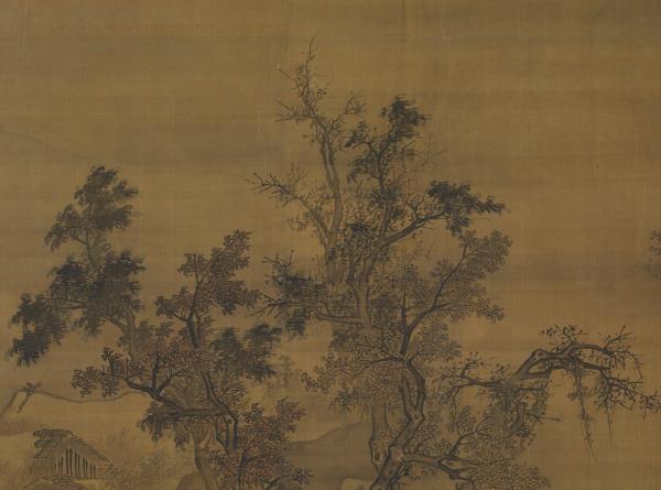 明王世昌俯瞰激流圖　軸