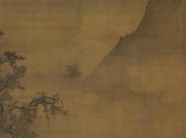 明王世昌俯瞰激流圖　軸