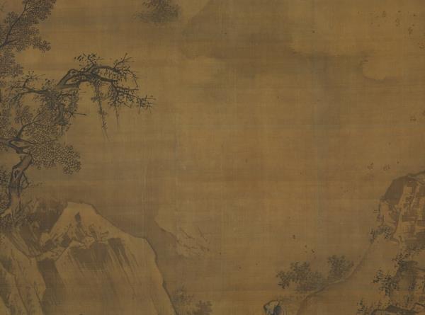 明王世昌俯瞰激流圖　軸