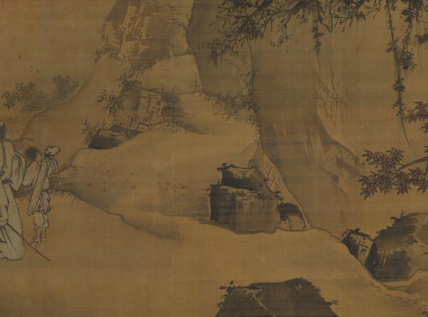 明王世昌俯瞰激流圖　軸