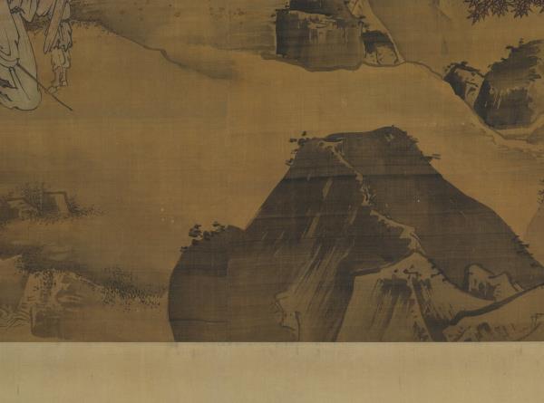 明王世昌俯瞰激流圖　軸