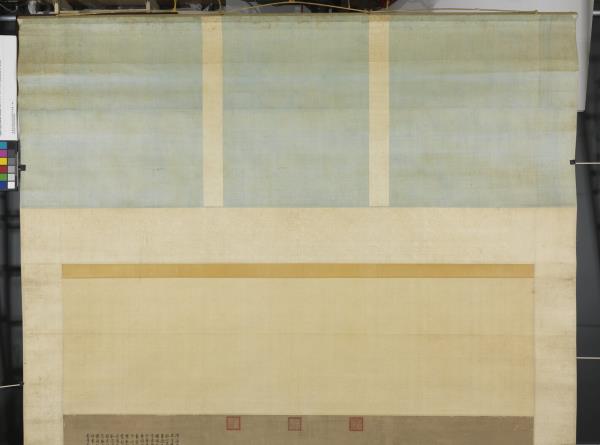 清唐岱孫祜合倣李唐寒谷先春　軸