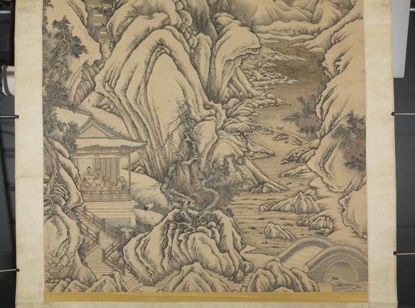 清唐岱孫祜合倣李唐寒谷先春　軸