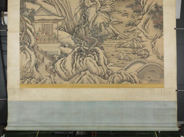 清唐岱孫祜合倣李唐寒谷先春　軸