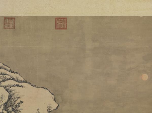 清唐岱孫祜合倣李唐寒谷先春　軸