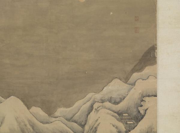 清唐岱孫祜合倣李唐寒谷先春　軸