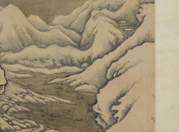 清唐岱孫祜合倣李唐寒谷先春　軸