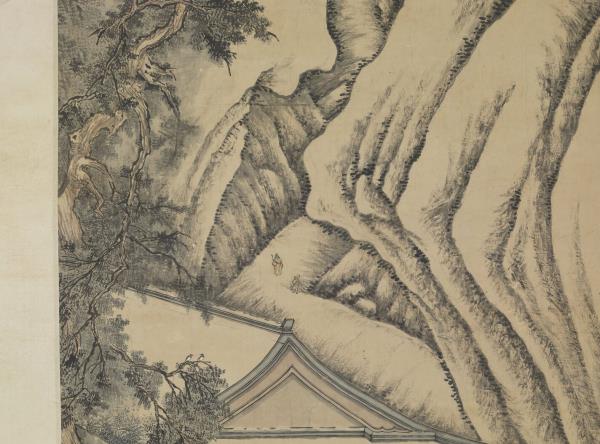 清唐岱孫祜合倣李唐寒谷先春　軸