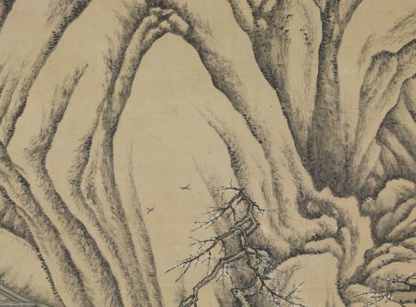 清唐岱孫祜合倣李唐寒谷先春　軸