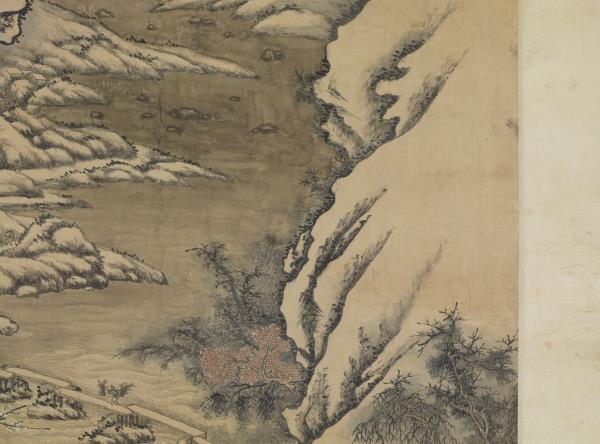 清唐岱孫祜合倣李唐寒谷先春　軸