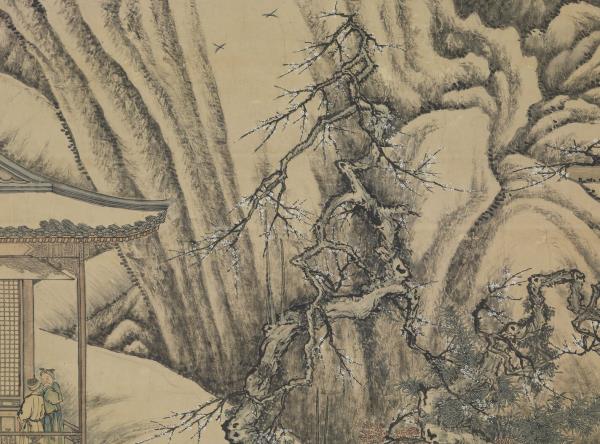 清唐岱孫祜合倣李唐寒谷先春　軸