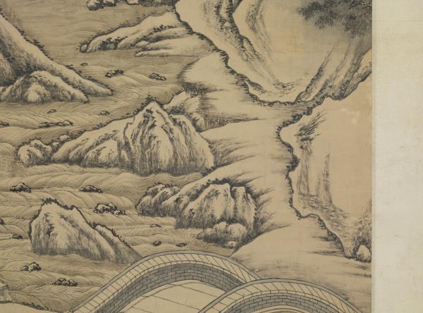 清唐岱孫祜合倣李唐寒谷先春　軸