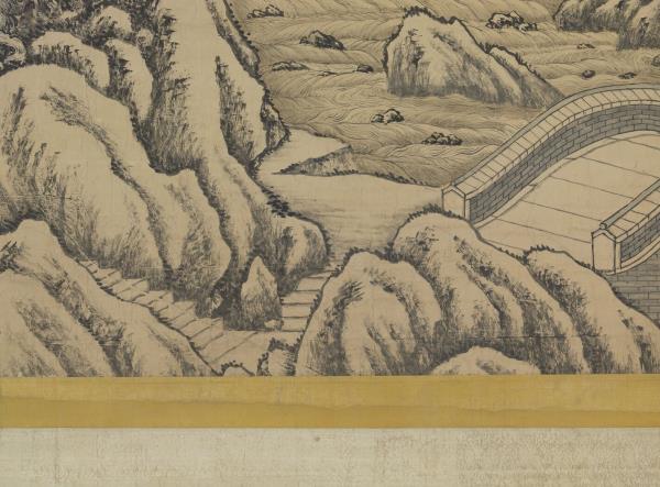 清唐岱孫祜合倣李唐寒谷先春　軸