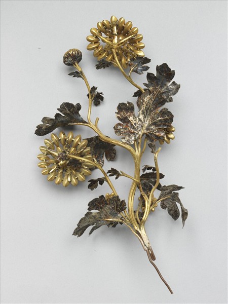 銅胎嵌料鑲錶轎瓶