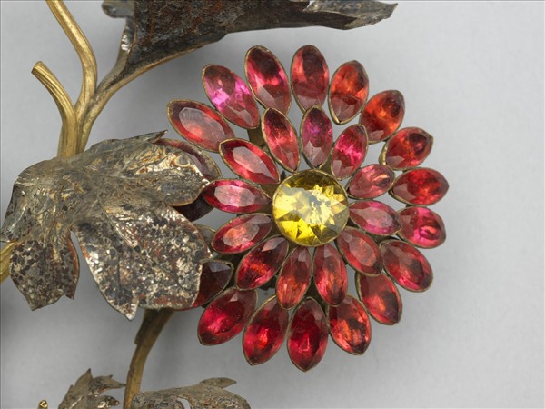 銅胎嵌料鑲錶轎瓶