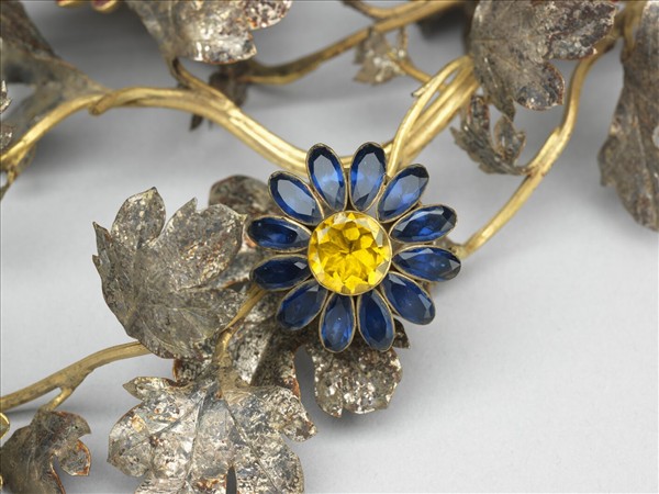 銅胎嵌料鑲錶轎瓶