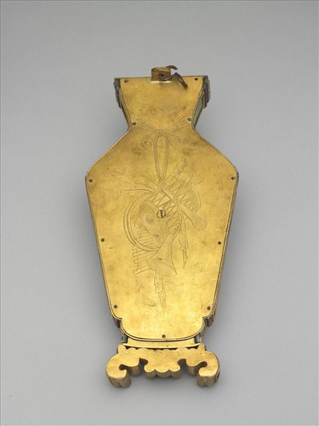 銅胎嵌料鑲錶轎瓶