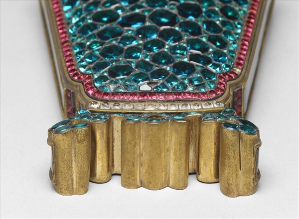 銅胎嵌料鑲錶轎瓶