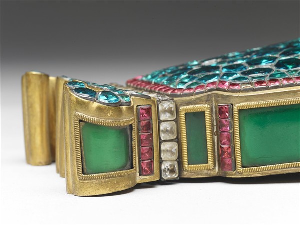 銅胎嵌料鑲錶轎瓶