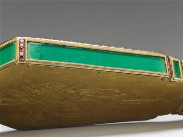 銅胎嵌料鑲錶轎瓶