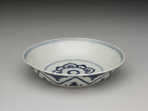 青花如意雲紋碟