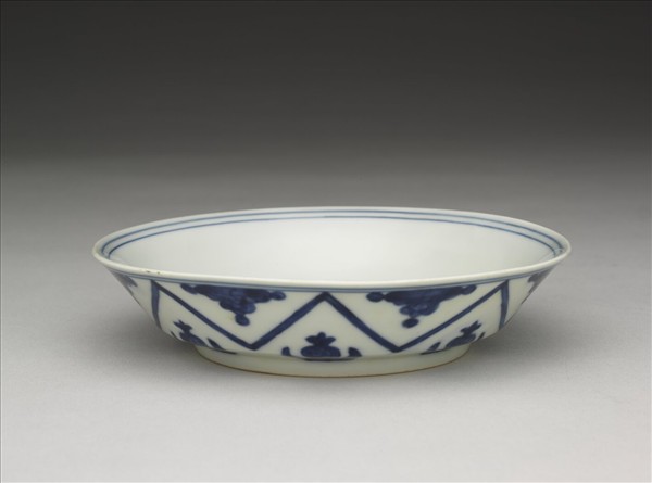 青花如意雲紋碟