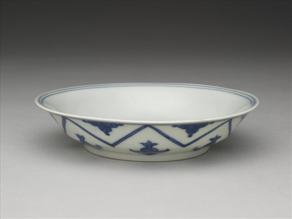 青花如意雲紋碟