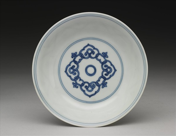 青花如意雲紋碟