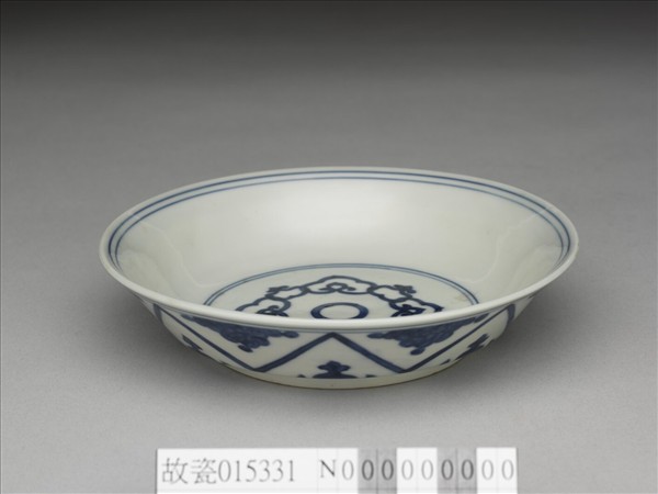 青花如意雲紋碟