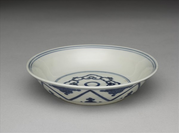 青花如意雲紋碟