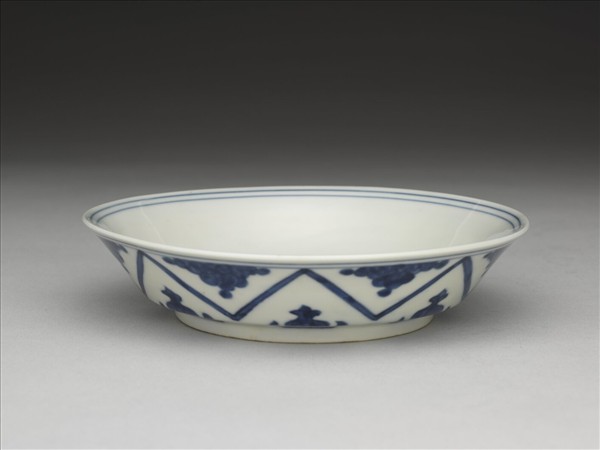 青花如意雲紋碟