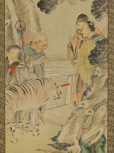 清錢慧安人物十二屏風　蒲觴滌氛