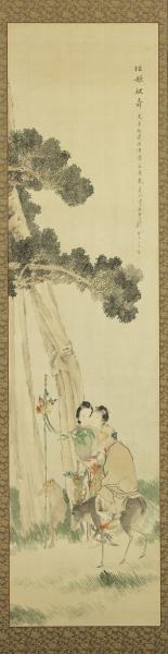 清錢慧安人物十二屏風　富貴壽考