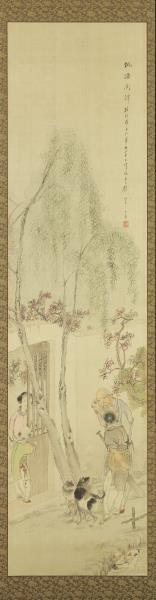 清錢慧安人物十二屏風　富貴壽考