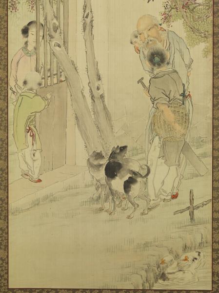 清錢慧安人物十二屏風　富貴壽考