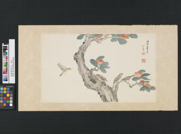 民國溥儒花鳥　單片